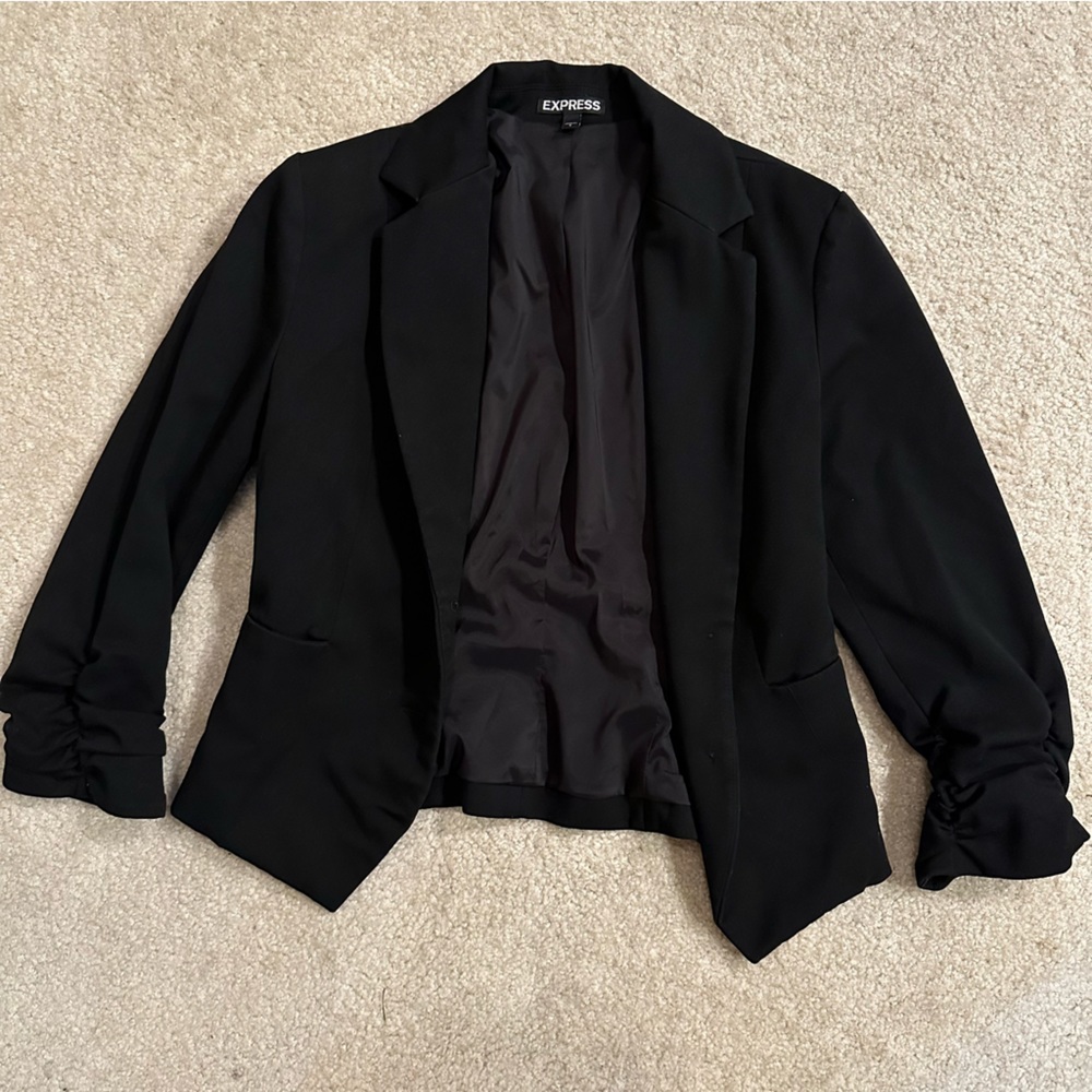 Express Black Fitted Blazer